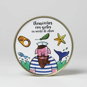 Chouriciños con grelos